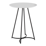 LumiSource Cece Canary Contemporary Glam Counter Table, 36inH x 27inW x 27inD, Black/White