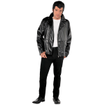 Amscan Grease T-Birds Mens Halloween Costume Jacket, Standard, Black