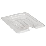 Cambro Camwear GN 1/8 Notched Handled Covers, Clear, Set Of 6 Covers