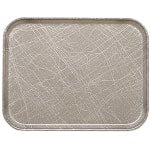 Cambro Camtray Rectangular Serving Trays, 14in x 18in, Gray Abstract, Pack Of 12 Trays