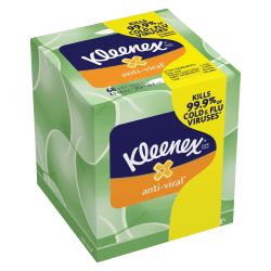 Kleenex Professional Facial Tissue Cube for Business, 90 Tissues Per Box, Pack Of 3 Boxes