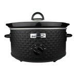 Brentwood 3.5-Quart Diamond Pattern Slow Cooker, Black