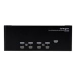 StarTech.com 4 Port Triple Monitor DVI USB KVM Switch with Audio & USB 2.0 Hub