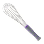 Vollrath Whisks, Piano With Nylon Handle, Purple, Pack Of 12