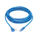 Tripp Lite Cat6 Ethernet Cable Right Angled UTP Molded RJ45 M/M Blue 15ft - 15 ft Category 6 Network Cable for Network Device, Patch Panel, Switch, Printer, Computer, Photocopier, Router, Modem, Server, VoIP Device, Rack Cabinet, .. - 24 AWG - Blue