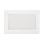 LUX #6 1/2 Full-Face Window Envelopes, Middle Window, Gummed Seal, Bright White, Pack Of 50