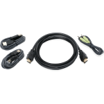 IOGEAR 6ft HDMI, USB KVM Cable Kit with Audio (TAA) - Supports up to 3840 x 2160 - 1 - TAA Compliant