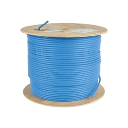 Eaton Tripp Lite Series Cat5e 350 MHz Solid Core (UTP) PVC Bulk Ethernet Cable - Blue, 1000 ft. (304.8 m), TAA - Bulk cable - 1000 ft - UTP - CAT 5e - solid - black