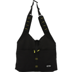 J World Polyester Utility Tote Bag, 18inH x 13inW x 3inD, Black/Yellow