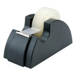 SKILCRAFT 75% Recycled Tape Dispenser, 1in Core, Black (AbilityOne 7520-00-240-2411)