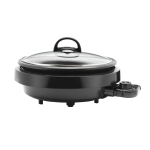 Aroma ASP-137B 3-Quart 3-In-1 Grillet, 7-5/16inH x 12-5/8inW x 13-5/8inD, Black