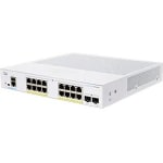 Cisco 350 CBS350-16FP-2G Ethernet Switch - 18 Ports - Manageable - 2 Layer Supported - Modular - 2 SFP Slots - 26.68 W Power Consumption - 240 W PoE Budget - Optical Fiber, Twisted Pair - PoE Ports - Rack-mountable - Lifetime Limited Warranty