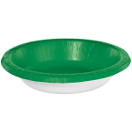 Amscan Paper Bowls, 20 Oz, Festive Green, 20 Bowls Per Box, Case Of 5 Boxes