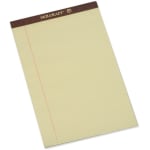 SKILCRAFT 30% Recycled Perforated Writing Pads, 8 1/2in x 14in, Yellow, Legal Ruled, Pack Of 12 (AbilityOne 7530-01-209-6526)