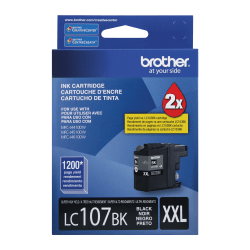 Brother LC107 High-Yield Black Ink Cartridge, LC107BK