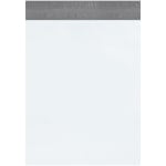 Partners Brand Returnable Poly Mailers, 19in x 24in, White, Case Of 100