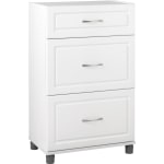 Ameriwood Home Kendall Base Storage Cabinet, 3 Drawers, White