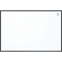 U Brands PINIT Magnetic Dry-Erase Board, 70in x 47in, White, Black Aluminum Frame