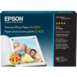 Epson Premium Glossy Photo Paper, 4in x 6in, Pack Of 100 Sheets (S041727)