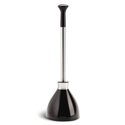 simplehuman Toilet Plunger, Black