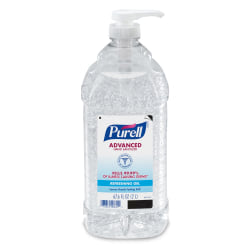 PURELL Advanced Hand Sanitizer Refreshing Gel, Clean Scent, 2-Liter Pump Bottle (Pack of 1)