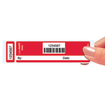 LabelSAFE Void Labels, Red, 1in x 4in, Box Of 250