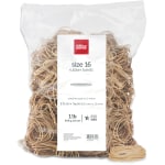 Office Depot Brand Rubber Bands, #16, 2-1/2in x 1/16in, Crepe, 1-Lb Bag