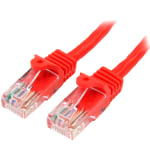 StarTech.com Cat5e Snagless UTP Patch Cable, 2ft, Red