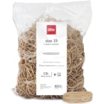 Office Depot Brand Rubber Bands, #19, 3-1/2in x 1/16in, Crepe, 1-Lb Bag