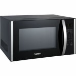 Lorell Microwave - Single - 1.6 ftÃ‚Â³ Capacity - Microwave - 11 Power Levels - FuseMetal - Countertop - Black, Silver