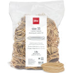 Office Depot Brand Rubber Bands, #33, 3-1/2in x 1/8in, Crepe, 1-Lb Bag