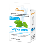 Crane Vapor Pads, Menthol Eucalyptus, Pack Of 12 Pads