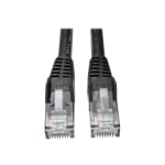 Tripp Lite Cat6 GbE Gigabit Ethernet Snagless Molded Patch Cable UTP Black RJ45 M/M 75ft 75ft - Category 6 - 128 MB/s - 75.13 ft - Black