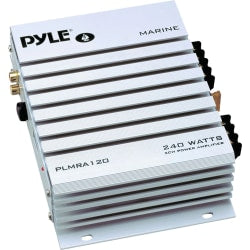 Pyle Hydra PLMRA120 Marine Amplifier - 140 W RMS - 240 W PMPO - 2 Channel - Class A - 8 Ohm - 80 dB SNR - 0.1% THD - 20 Hz to 30 kHz