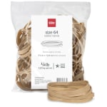 Office Depot Brand Rubber Bands, #64, 3-1/2in x 1/4in, Crepe, 1/4 Lb. Bag