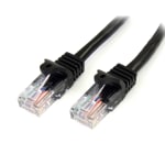 StarTech.com Cat5e Snagless UTP Patch Cable, 50ft, Black