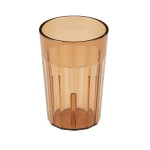 Cambro Newport Styrene Tumblers, 6 Oz, Amber, Pack Of 36 Tumblers