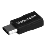 StarTech.com USB C to USB Micro B - USB Type C to USB M / F - USB 2.0 - USB C Connector - USB-C to USB Micro B Adapter (USB2CUBADP) - USB adapter - 24 pin USB-C (M) to Micro-USB Type B (F) - USB 2.0 - black