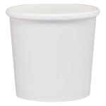 Dart Flexstyle Double Poly Paper Containers, 3 5/8in, 0.375 Qt, White, 25 Containers Per Bag, Carton Of 20 Bags