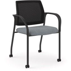 Office Star Space Seating 213 Series Ergonomic Deluxe Fabric Mid-Back Manager Chair, Black