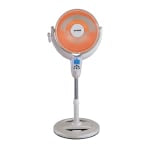 Optimus 14in Oscillating Pedestal Digital Dish Heater With Remote, White