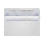 LUX Photo Greeting Foil-Lined Invitation Envelopes, A7, Peel & Stick Closure, White/Silver, Pack Of 50