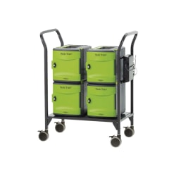 Suncast Commercial Plastic Cart, Compact Housekeeping, 46-5/8inH x 23-1/4inW x 43-7/16inD, Black