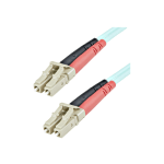 StarTech.com 1m Fiber Optic Cable - 10 Gb Aqua - Multimode Duplex 50/125 - LSZH - LC/LC - OM3 - LC to LC Fiber Patch Cable - LC Male - LC Male - 3.28ft - Aqua