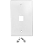 Weltron Faceplate - 1 x Socket(s) - 1-gang - White