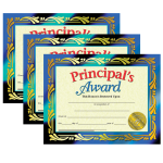 Hayes Certificates, 8-1/2in x 11in, Principal's Award, 30 Certificates Per Pack, Set Of 3 Packs