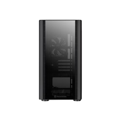 Thermaltake V Series V150 TG - Tower - micro ATX - windowed side panel (tempered glass) - no power supply (PS/2) - black - USB/Audio