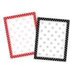 Barker Creek 2-Design Computer Paper, Letter Paper Size, Dots, 100 Sheets