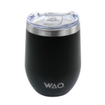 Gibson WAO Thermal Wine Tumbler, 12 Oz, Black