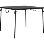 COSCO Bridgeport XL Fold-In-Half Card Table, 29-1/2inH x 38-1/2inW, Black